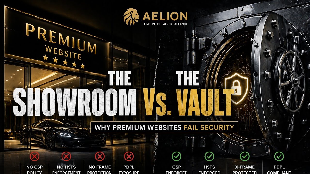 The Showroom vs. Vault Paradox: Why Premium Websites Fail Security