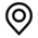 Location pin icon for mapping and GPS services