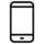 outlined mobile icon