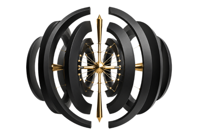 Black and gold circular abstract network representing citation pathways, entity relationships and generative search visibility.
