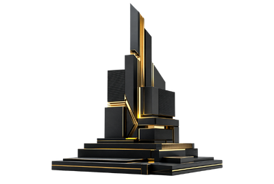 Abstract architectural structure image representing high performance corporate website infrastructure and premium digital engineering